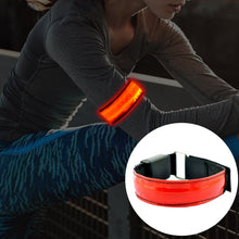 Load image into Gallery viewer, LED Flash Safety Reflective Nylon Light Rechargeable Sports Wrist Belt