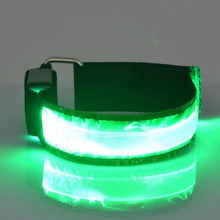 Load image into Gallery viewer, LED Flash Safety Reflective Nylon Light Battery Sports Wrist Belt