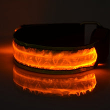 Load image into Gallery viewer, LED Flash Safety Reflective Nylon Light Battery Sports Wrist Belt, Battery Yellow, Battery Green, Battery Blue, Battery Red