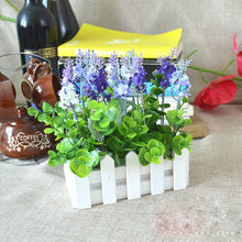 Load image into Gallery viewer, Wooden Flower Planter Fence Storage Holder Pot, Size: 10cm x 10cm x 7cm, Length: 10cm