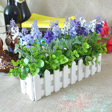Load image into Gallery viewer, Wooden Flower Planter Fence Storage Holder Pot, Size: 30cm x 7.5cm x 8cm, Length: 30cm
