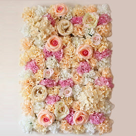 Blooming Rose Peony Hydrangea Artificial Encryption Flower DIY Wedding Wall Decoration Photo Background, Size: 60cm x 40cm, 60x40cm(Blue and White), 60x40cm(Champagne), 60x40cm(Purple and Champagne), 60x40cm(Green and White), 60x40cm(Purple), 60x40cm(R...