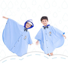 Load image into Gallery viewer, Age Above 3 Kids British Style Cartoon Reusable Cloak Raincoat Hoodies, Size: XXL