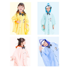 Load image into Gallery viewer, Age Above 3 Kids British Style Cartoon Reusable Cloak Raincoat Hoodies, Size: XXL