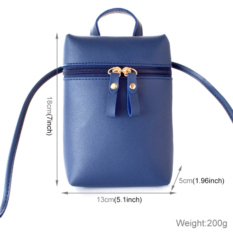 Ladies Simple Casual Shoulder Messenger Bag Small Change Mobile Phone Crossbody Bucket Bag