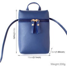 Load image into Gallery viewer, Ladies Simple Casual Shoulder Messenger Bag Small Change Mobile Phone Crossbody Bucket Bag