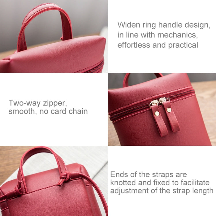 Ladies Simple Casual Shoulder Messenger Bag Small Change Mobile Phone Crossbody Bucket Bag