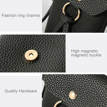 Load image into Gallery viewer, Ladies Casual Leisure Ring Tassel Shoulder Messenger Cellphone Change Crossbody Bucket Bag