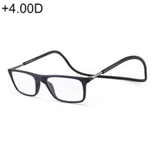 Load image into Gallery viewer, Anti Blue-ray Adjustable Neckband Magnetic Connecting Presbyopic Glasses, +4.00D, +4.00D