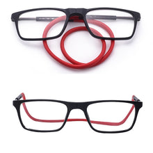 Load image into Gallery viewer, Anti Blue-ray Adjustable Neckband Magnetic Connecting Presbyopic Glasses, +4.00D, +4.00D