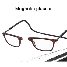 Load image into Gallery viewer, Anti Blue-ray Adjustable Neckband Magnetic Connecting Presbyopic Glasses, +4.00D, +4.00D