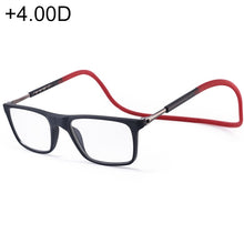 Load image into Gallery viewer, Anti Blue-ray Adjustable Neckband Magnetic Connecting Presbyopic Glasses, +4.00D, +4.00D