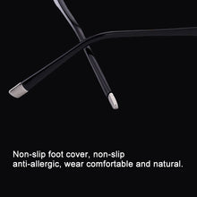 Load image into Gallery viewer, Men Anti Fatigue &amp; Blue-ray Rimless Rhinestone Trimmed Presbyopic Glasses, +2.50D