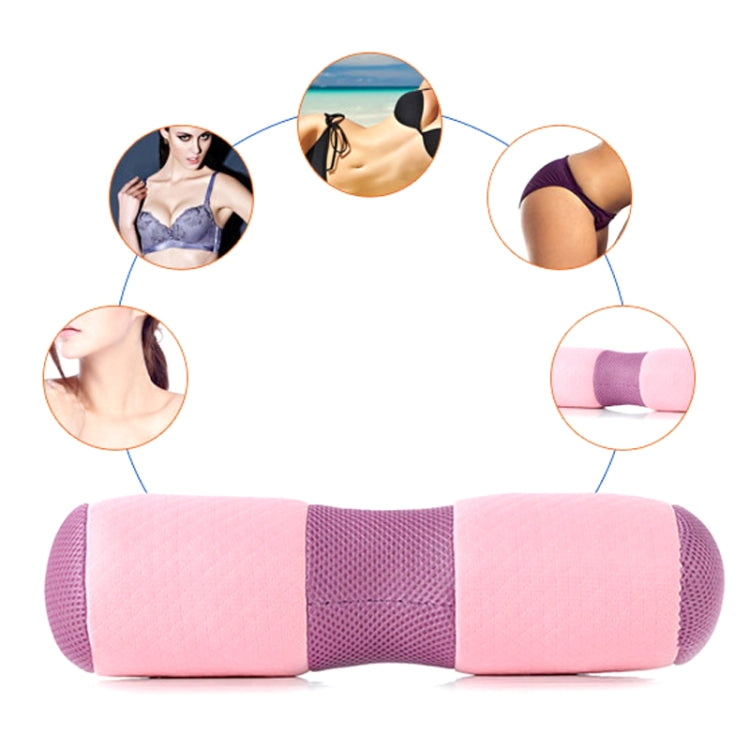 Multifunction Yoga Pillow Beautiful Buttocks Pelvis Pillow Cervical Lumbar Health Pillow Yoga Stick Waist(Pink)