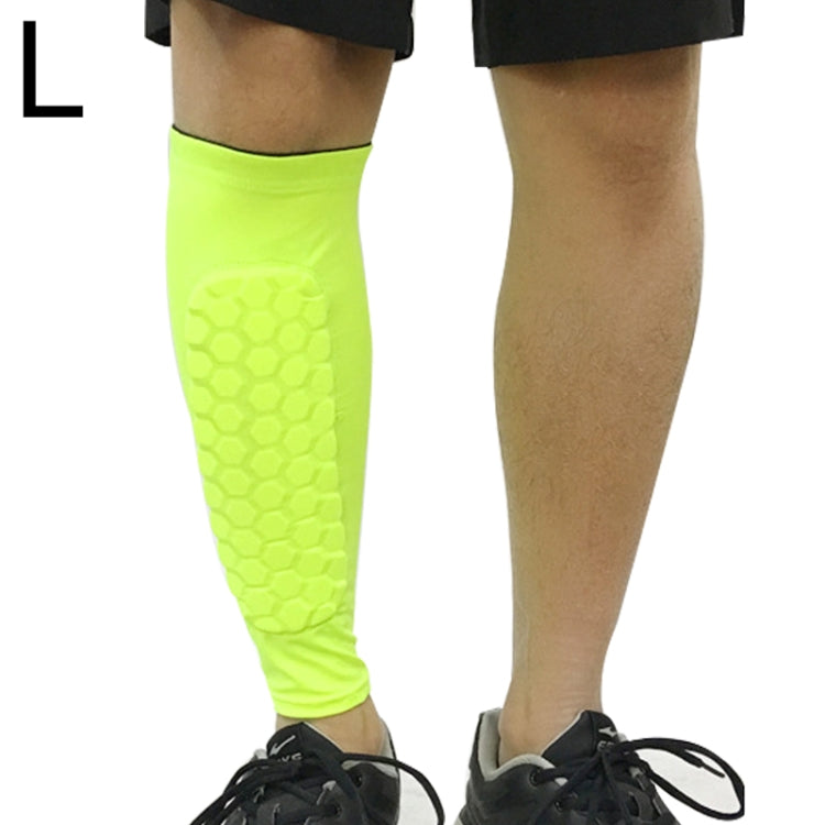 Football Anti-collision Leggings Outdoor Basketball Riding Mountaineering Ankle Protect Calf Socks Gear Protector, Size: L