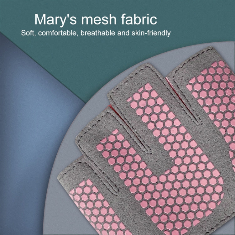 Half Finger Yoga Gloves Anti-skid Sports Gym Palm Protector, Size: S, Palm Circumference: 17.5cm