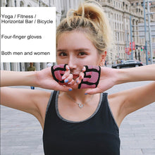 Load image into Gallery viewer, Half Finger Yoga Gloves Anti-skid Sports Gym Palm Protector, Size: S, Palm Circumference: 17.5cm, Size: S