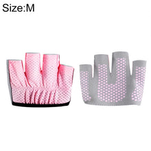 Load image into Gallery viewer, Half Finger Yoga Gloves Anti-skid Sports Gym Palm Protector, Size: M, Palm Circumference: 18cm, Size: M