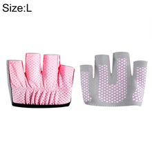 Load image into Gallery viewer, Half Finger Yoga Gloves Anti-skid Sports Gym Palm Protector, Size: L, Palm Circumference: 19cm, Size: L