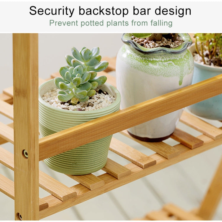 Bamboo 3-Tier Hanging Plant Stand Planter Shelves Flower Pot Storage Rack Folding Display Shelving Plants Shelf, Width: 100cm, 3-Tie Width: 100cm(Apricot), 3-Tie Width: 100cm(White)