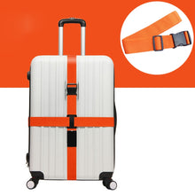 Load image into Gallery viewer, Cross Rainbow Elastic Telescopic Bag Bungee Luggage Packing Belt Travel Luggage Fixed Strap
