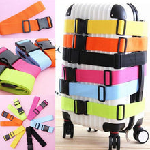 Load image into Gallery viewer, Cross Rainbow Elastic Telescopic Bag Bungee Luggage Packing Belt Travel Luggage Fixed Strap