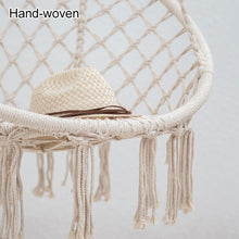 Load image into Gallery viewer, Indoor Single Cotton Rope Woven Swing Chair