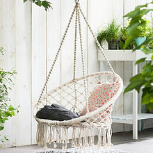 Load image into Gallery viewer, Indoor Single Cotton Rope Woven Swing Chair