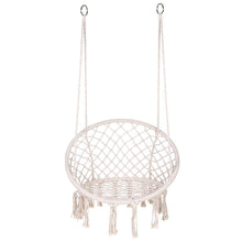 Load image into Gallery viewer, Indoor Single Cotton Rope Woven Swing Chair