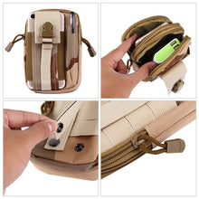 Load image into Gallery viewer, Stylish Multifunctional Outdoor Sports Running Hiking Riding Travelling Waist Bag Phone Camera Protective Case Card Pocket Wallet with Belt Bandage Binding Tape, Waist Bag
