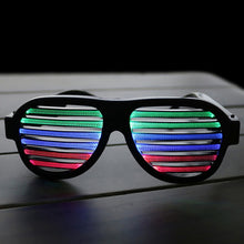 Load image into Gallery viewer, LED-CM03 LED Musical Shades Sound &amp; Music Active LED Party Glasses with USB Charger, LED Party Glasses