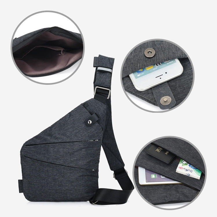 Multi-Function Portable Anti-theft Polyester Business Chest Bag Outdoor Sports Shoulder Bag for Men
