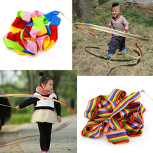 Load image into Gallery viewer, 5 PCS 4m Colorful Children Toy Dancing Practices Dance Ribbons with Sticks, Random Pattern Delivery