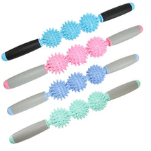 Load image into Gallery viewer, Yoga Health Care Triple Hedgehog Balls Neck Leg Hand Muscle Massage Stick