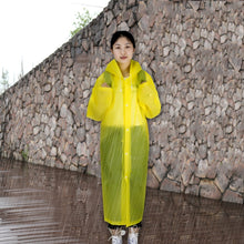 Load image into Gallery viewer, Long Sleeve Cuff Windproof Upgrade Version of One-piece Environmental Protection Transparent Raincoat Average Size