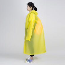 Load image into Gallery viewer, Long Sleeve Cuff Windproof Upgrade Version of One-piece Environmental Protection Transparent Raincoat Average Size