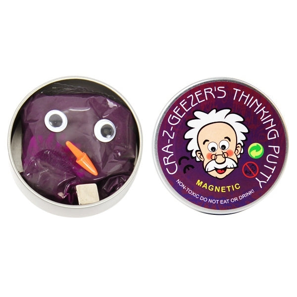 DIY Plasticine Slime Magnetic Rubber Mud Stress Reducer Anti-Anxiety Bouncing Putty Magic Clay Education Toy for Kids and Adults, Small Iron Box Size: 6x2.5cm