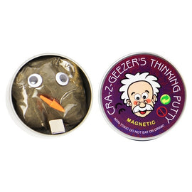 DIY Plasticine Slime Magnetic Rubber Mud Stress Reducer Anti-Anxiety Bouncing Putty Magic Clay Education Toy for Kids and Adults, Big Iron Box Size: 8x2.5cm