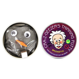 DIY Plasticine Slime Magnetic Rubber Mud Stress Reducer Anti-Anxiety Bouncing Putty Magic Clay Education Toy for Kids and Adults, Big Iron Box Size: 8x2.5cm