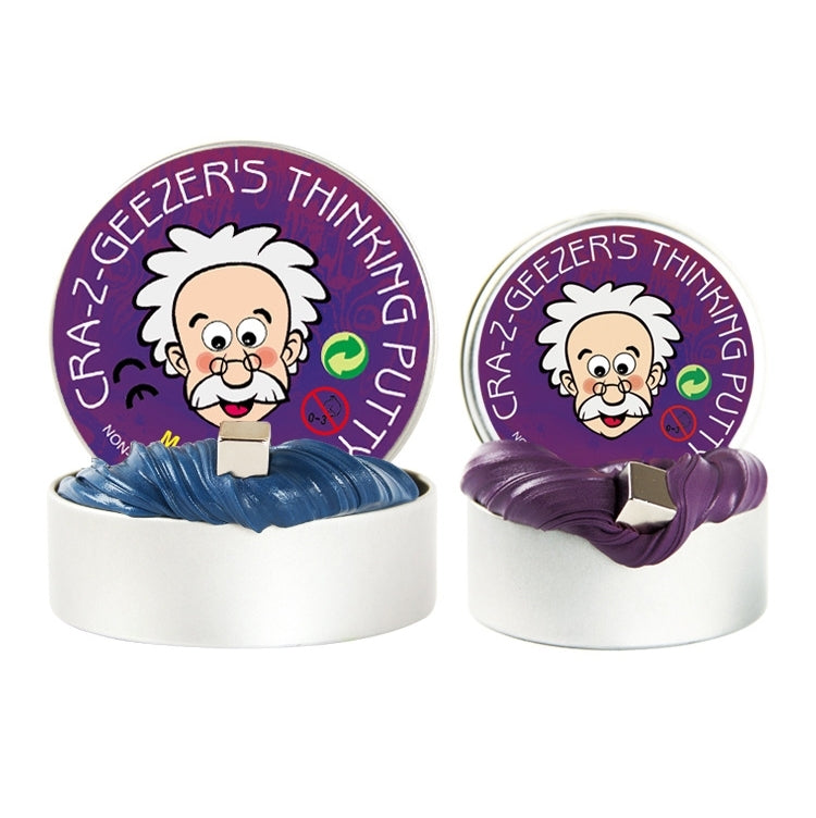 DIY Plasticine Slime Magnetic Rubber Mud Stress Reducer Anti-Anxiety Bouncing Putty Magic Clay Education Toy for Kids and Adults, Big Iron Box Size: 8x2.5cm