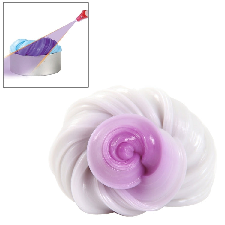 UV Discoloration Mud DIY Plasticine Slime Stress Reducer Anti-Anxiety Toy Bouncing Putty Magic Clay Education Toys for Kids and Adults, Iron Box Size: 8x2.5cm