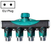 Load image into Gallery viewer, 4 In 1 Multi-function Garden Water Sprinklers Lawn Irrigation Valve Water Dividing Controller Water Pipe Shunt, EU Plug, EU Plug