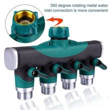 Load image into Gallery viewer, 4 In 1 Multi-function Garden Water Sprinklers Lawn Irrigation Valve Water Dividing Controller Water Pipe Shunt, EU Plug, EU Plug