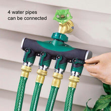 Load image into Gallery viewer, 4 In 1 Multi-function Garden Water Sprinklers Lawn Irrigation Valve Water Dividing Controller Water Pipe Shunt, EU Plug, EU Plug