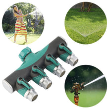 Load image into Gallery viewer, 4 In 1 Multi-function Garden Water Sprinklers Lawn Irrigation Valve Water Dividing Controller Water Pipe Shunt, EU Plug, EU Plug