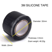 Load image into Gallery viewer, 3m x 2.5cm Multi-function Waterproof High Temperature Resistance Water Pipe Wire Silicone Self-adhesive Tape, 10pcs 3m