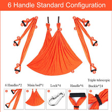 Load image into Gallery viewer, 6 Handles Bodybuilding Handstand Inelasticity Aerial Yoga Hammock