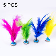 Load image into Gallery viewer, 5 PCS Turkey Feather Kick Shuttlecock Foot Exercise Toy, Random Color Delivery