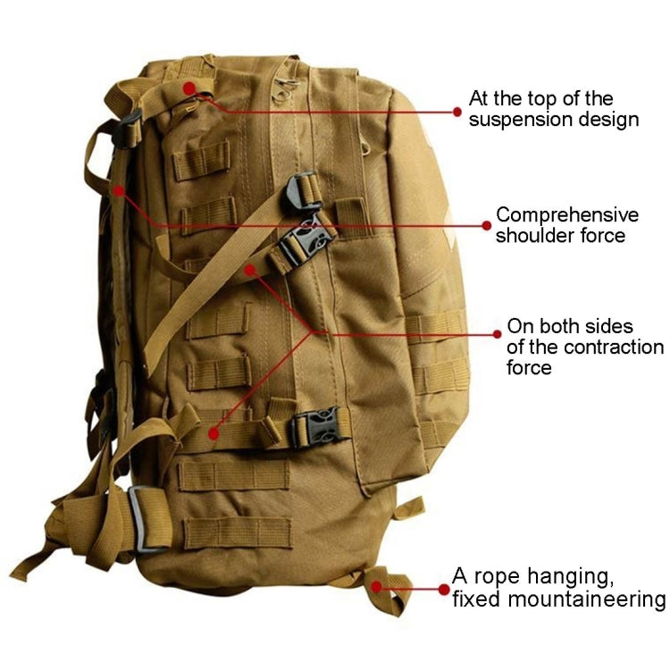 INDEPMAN DL-B001 Fashion Camouflage Style Men Oxford Cloth Backpack Shoulders Bag 40L Outdoors Hiking Camping Travelling Bag 3D Package with Expanded MOLLE & Magic Sticker & Adjustable Shoulder Strap, Size: 51 x 42 x 22 cm