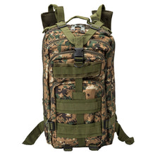 Load image into Gallery viewer, INDEPMAN DL-B002A Fashion Camouflage Style Men Oxford Cloth Backpack Shoulders Bag 25L Outdoors Hiking Camping Travelling Bag 3P  Package with Expanded MOLLE &amp; IND Shoulder Pad &amp; Adjustable Shoulder Strap, Size: 43 x 26 x 23 cm